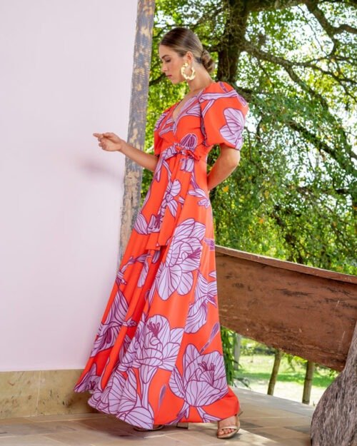 Vestido arlet naranja - Imagen 2