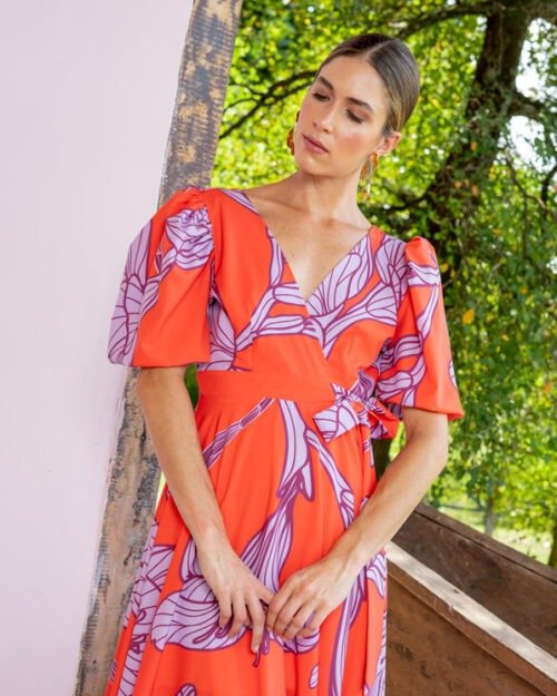Vestido arlet naranja - Imagen 4