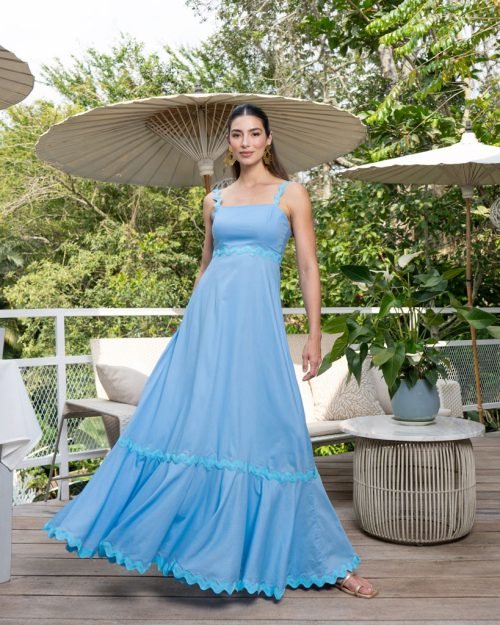 Vestido lorelai celeste - Imagen 2