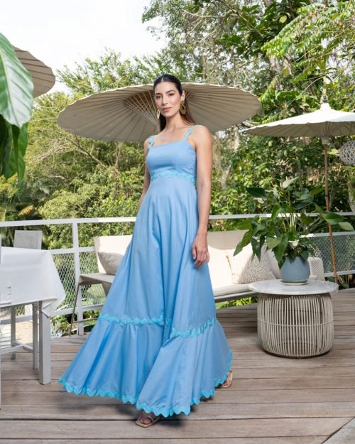 Vestido lorelai celeste