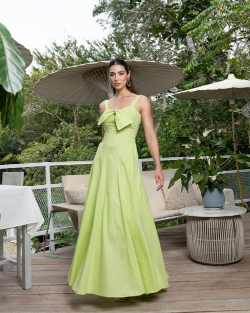 Vestido dakota pistacho