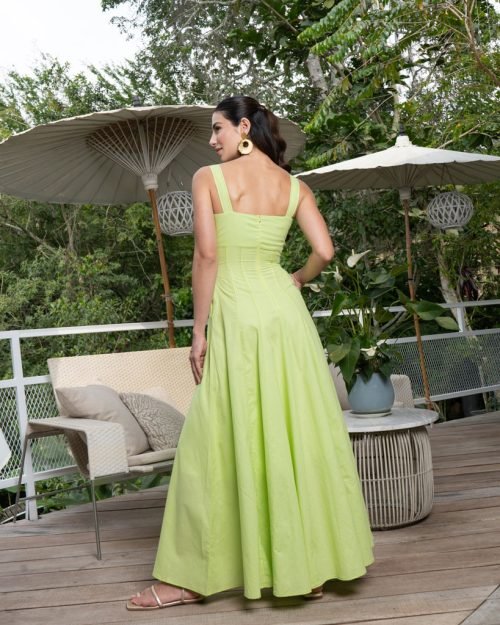 Vestido dakota pistacho - Imagen 3