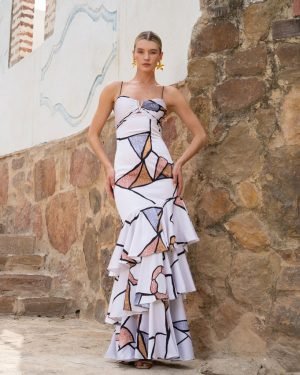 Vestido helen marfil