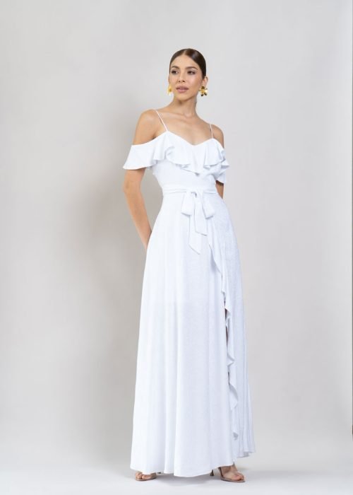 Vestido camila blanco - Imagen 2
