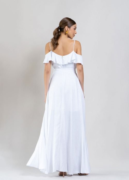 Vestido camila blanco - Imagen 4