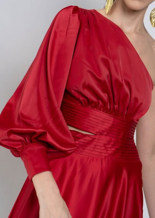 Vestido greta rojo - Imagen 4