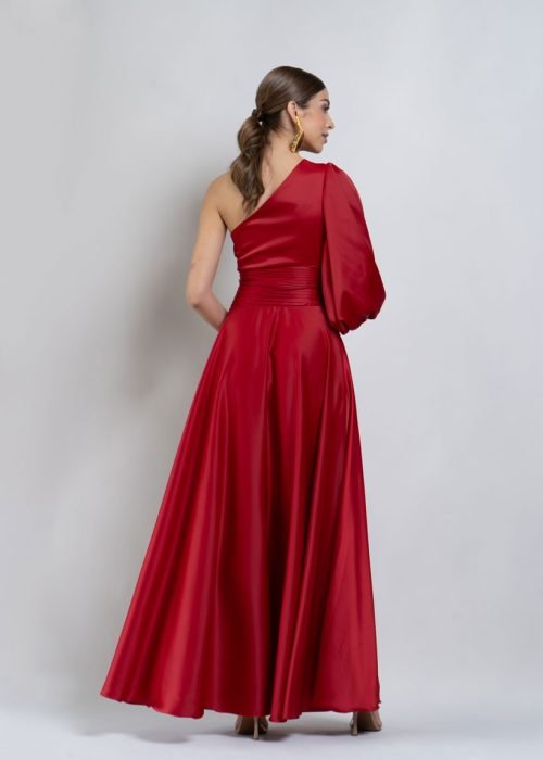 Vestido greta rojo - Imagen 3