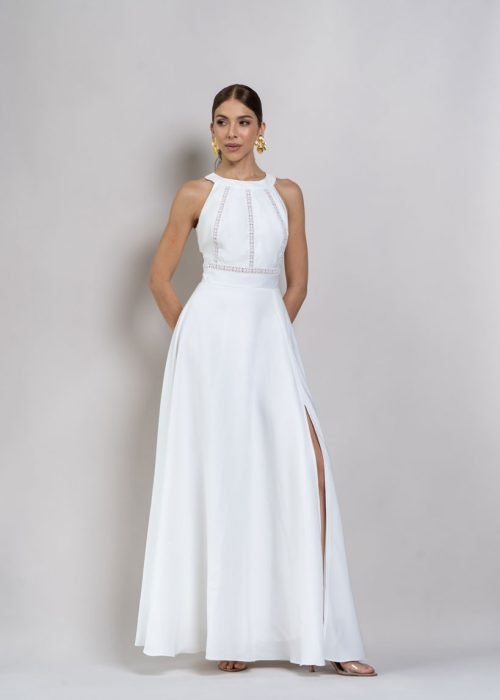 Vestido pegasus marfil - Imagen 2