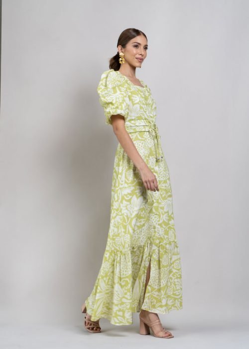 Vestido dafne pistacho - Imagen 2