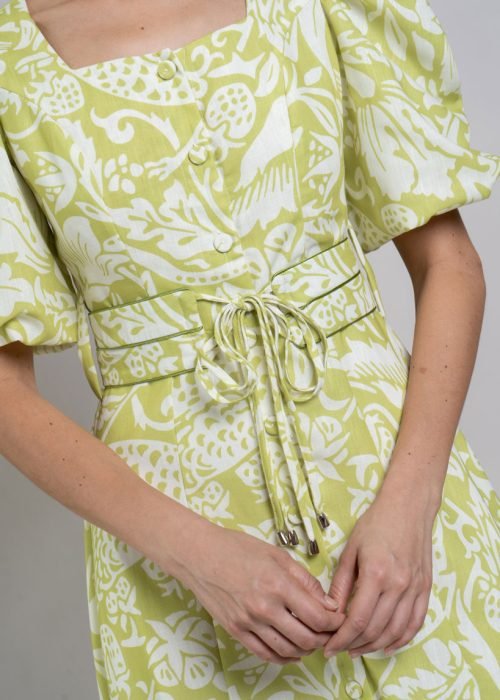 Vestido dafne pistacho - Imagen 4