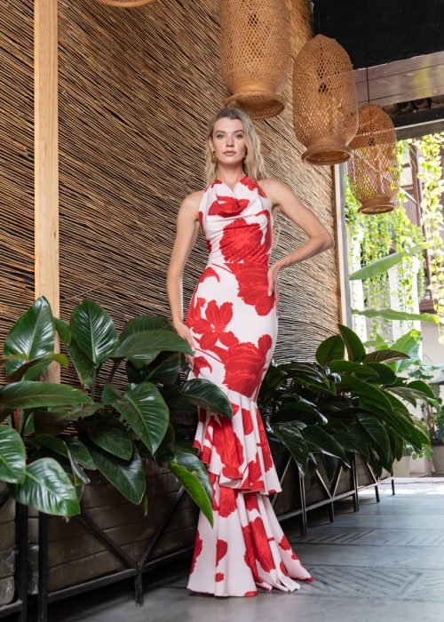 Vestido carlota rojo