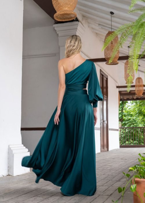 Vestido greta verde - Imagen 5
