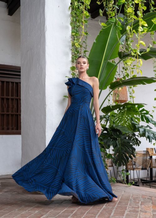 Vestido fatima azul - Imagen 2