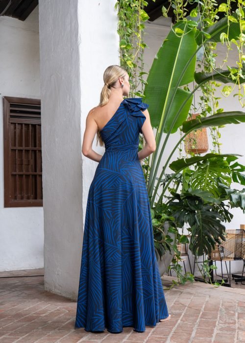 Vestido fatima azul - Imagen 3