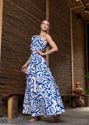 Vestido coralito azul