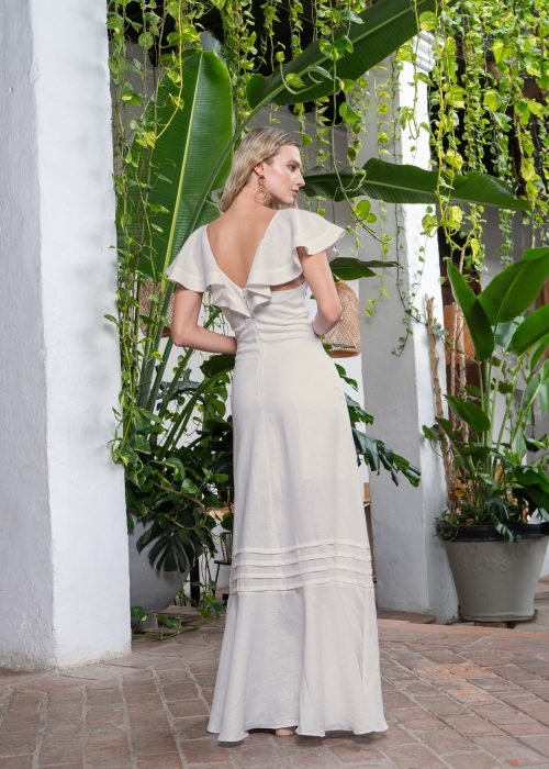 Vestido martina marfil - Imagen 4