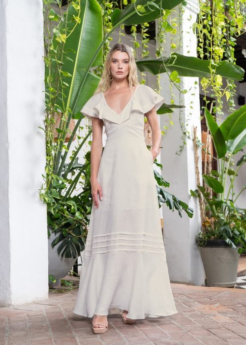 Vestido martina marfil