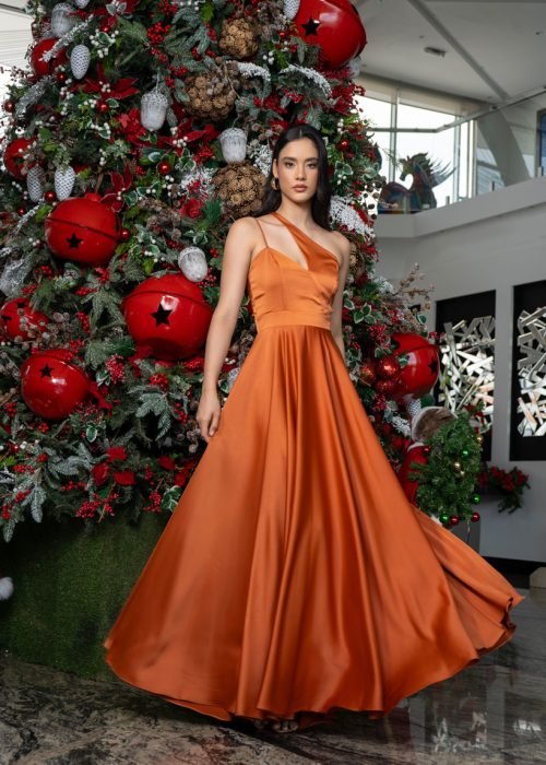 Vestido libia terracota