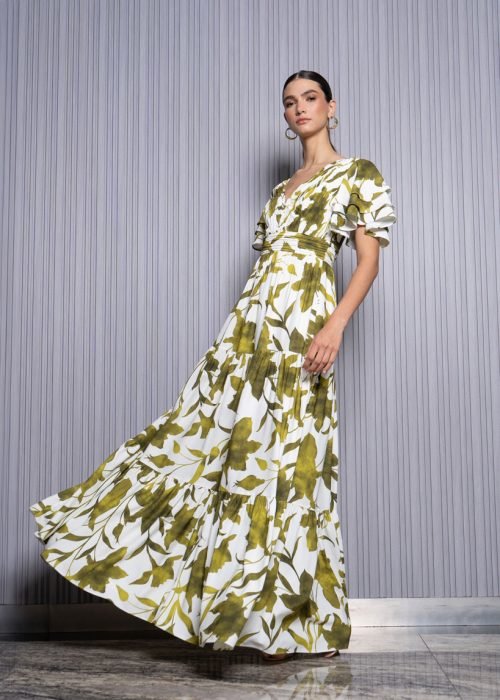 Vestido lana verde - Imagen 2