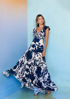 Vestido dior azul