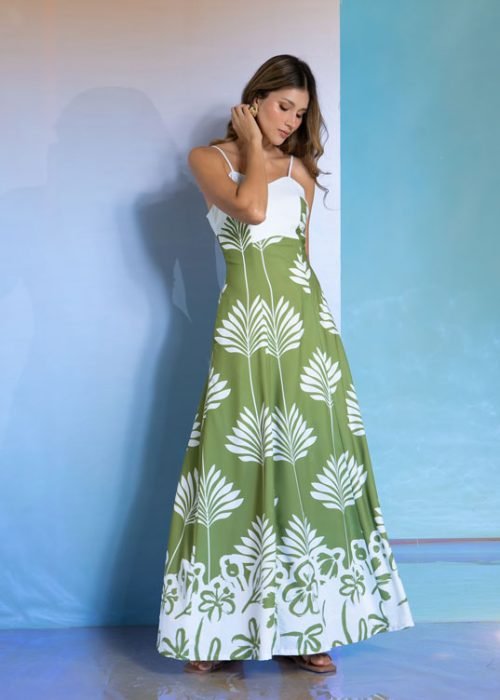 Vestido barbara verde - Imagen 5