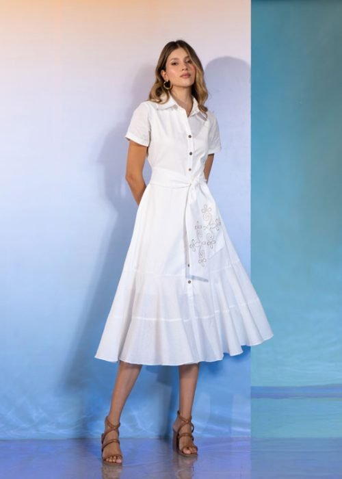 Vestido kenya marfil