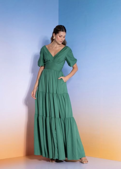 Vestido amber verde
