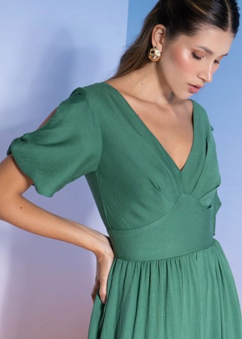 Vestido amber verde - Imagen 2
