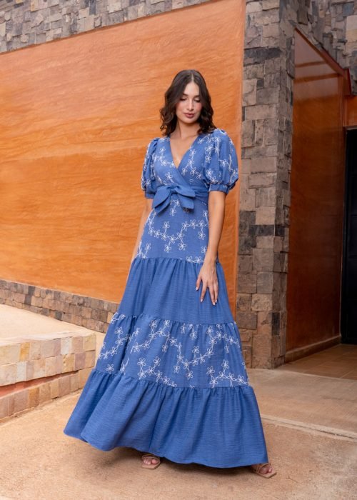 Vestido lucya indigo - Imagen 2