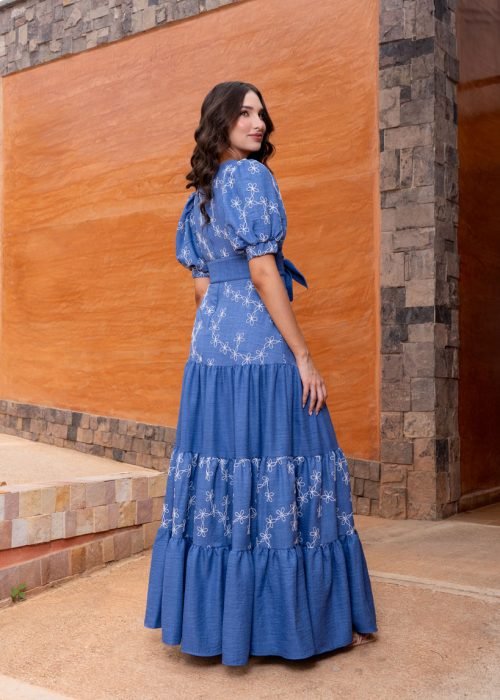 Vestido lucya indigo - Imagen 3