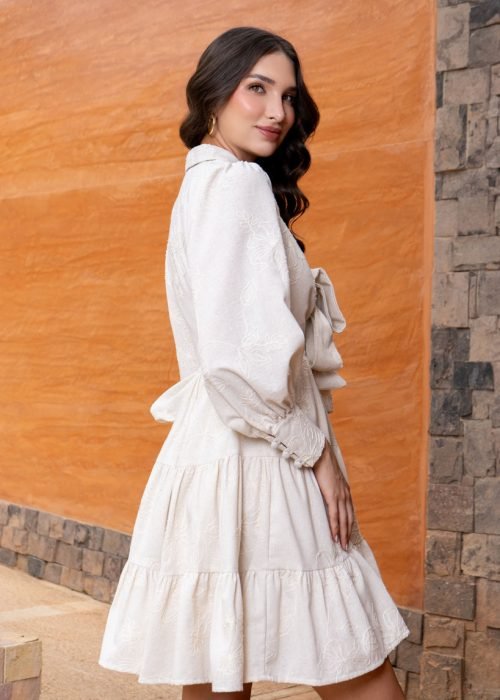 Vestido crisantemo arena - Imagen 5