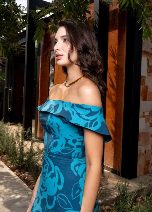 Vestido ruby petroleo - Imagen 4