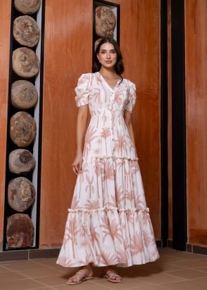 Vestido sienna nude