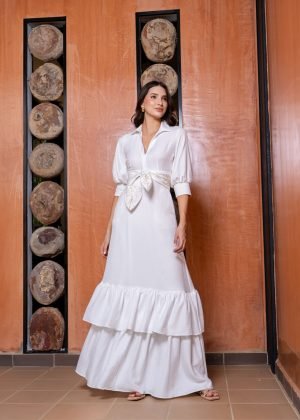 Vestido beatriz marfil