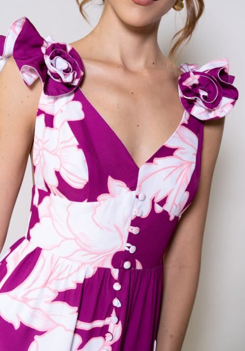 Vestido cameron magenta - Imagen 3