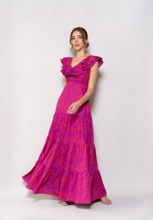 Vestido dior magenta