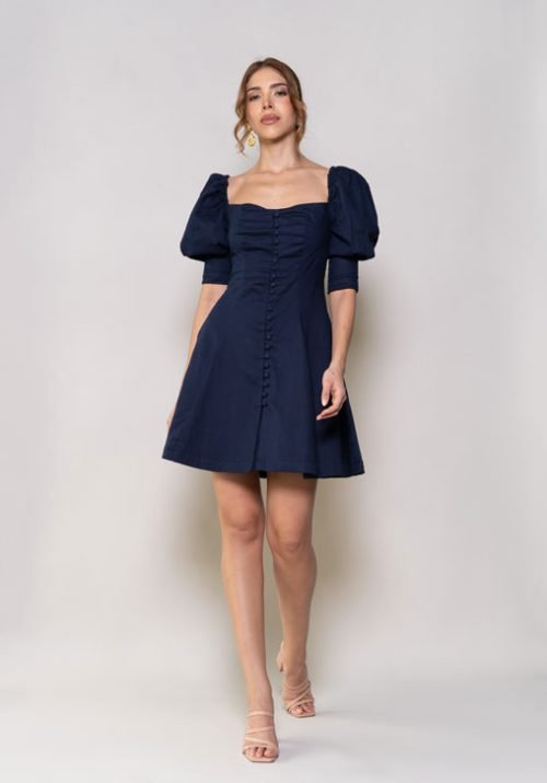 Vestido adriana azul - Imagen 2