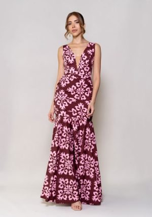 Vestido alcazar estampado