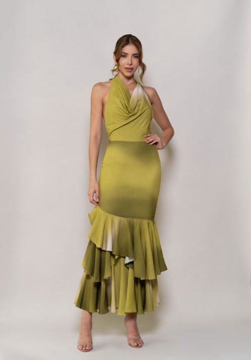 Vestido carlota verde - Imagen 2
