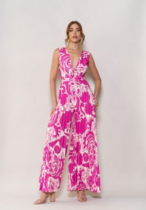 Enterizo liliam fucsia