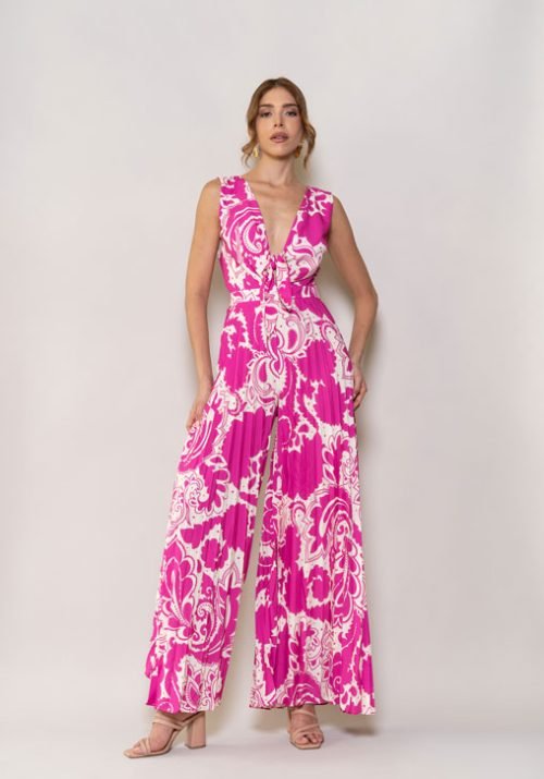 Enterizo liliam fucsia