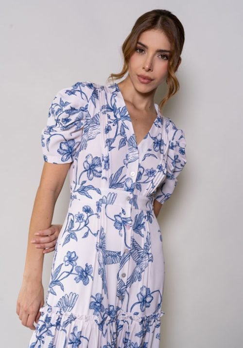 Vestido sienna azul - Imagen 3