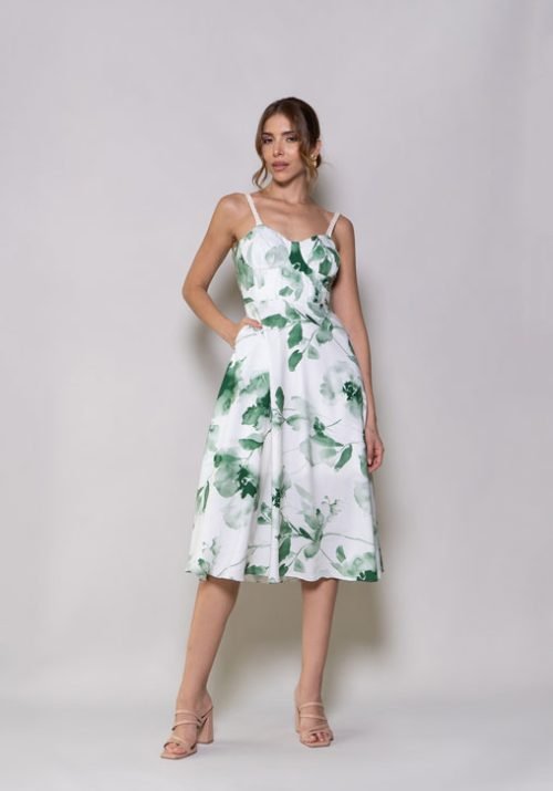 Vestido amapola verde - Imagen 2