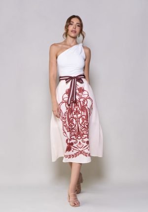 Falda milan roja