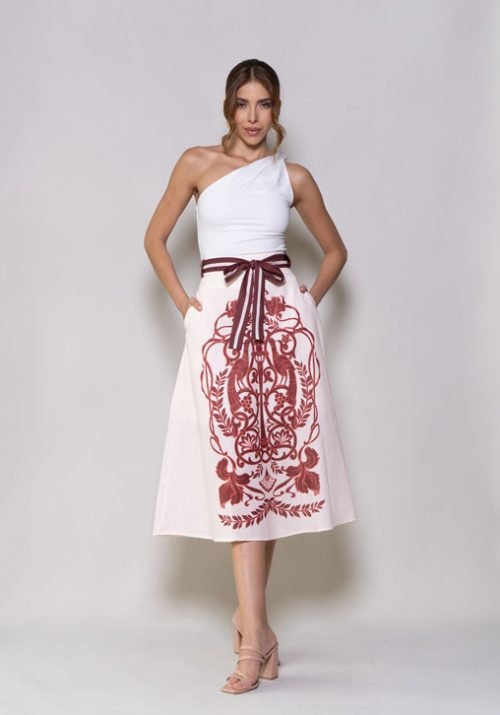 Falda milan roja - Imagen 2