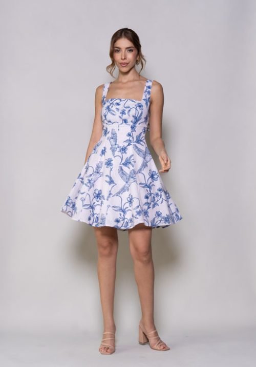 Vestido sara azul - Imagen 2