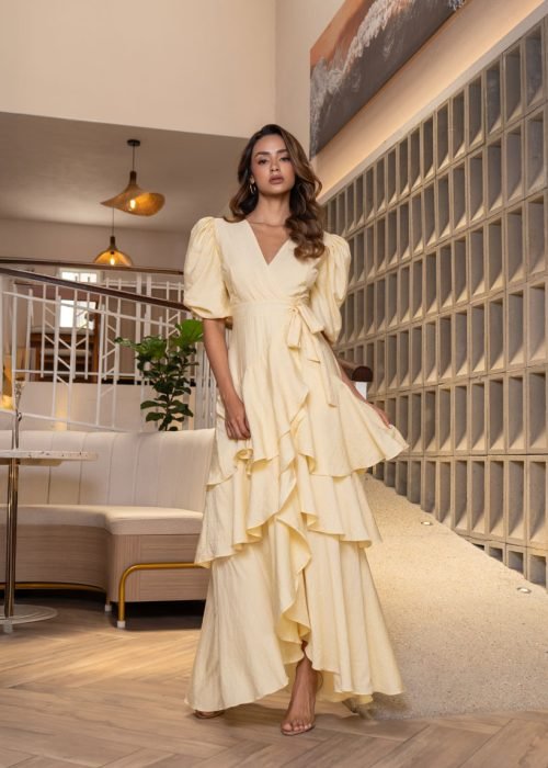 Vestido emilia amarillo - Imagen 2