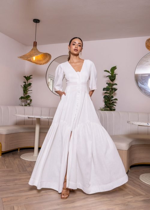 Vestido lily ivory - Imagen 2