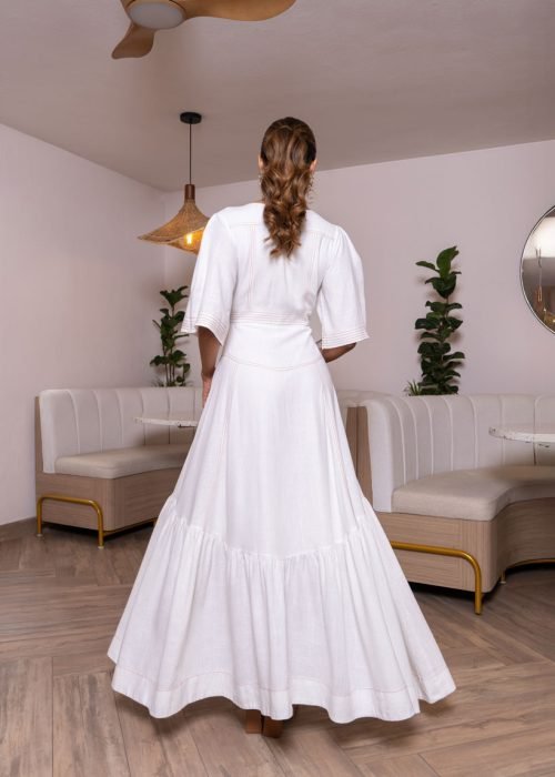 Vestido lily ivory - Imagen 3