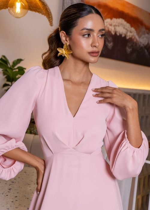 Vestido topacio rosa - Imagen 4